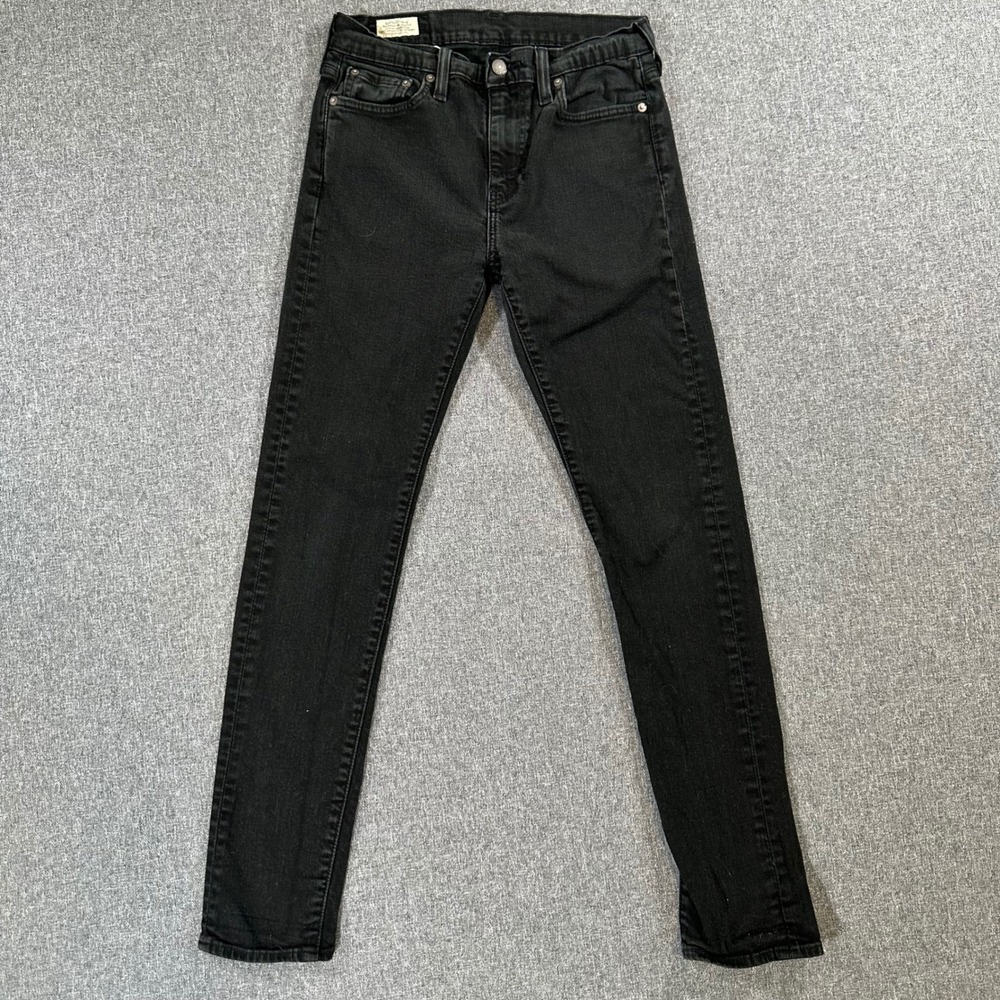 Levis 510 Skinny Fit Jeans Mens 29x32 Black Denim Pants Stretch Cotton 510-0611
